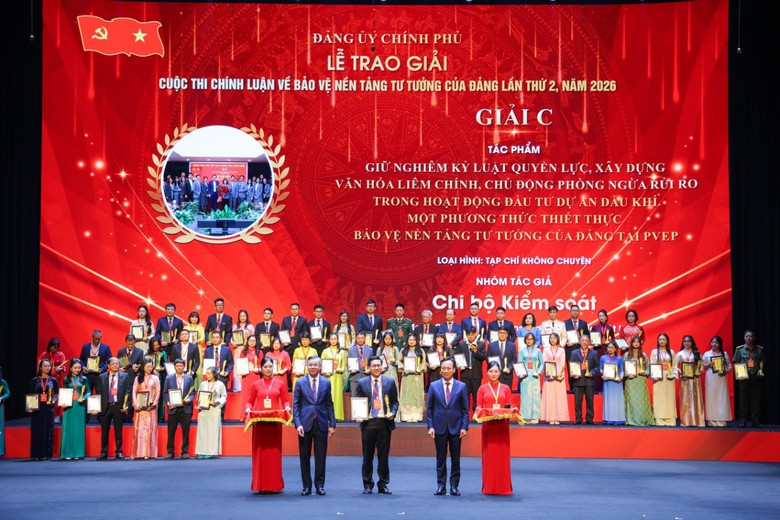 Petrovietnam đạt 3 giải trong Cuộc thi ch&iacute;nh luận Đảng bộ Ch&iacute;nh phủ năm 2026 - Ảnh 2.