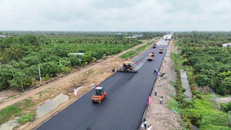 Cao tốc Cao L&atilde;nh &ndash; An Hữu tiến độ vượt bậc , ho&agrave;n th&agrave;nh cuối năm 2026 - Ảnh 1.