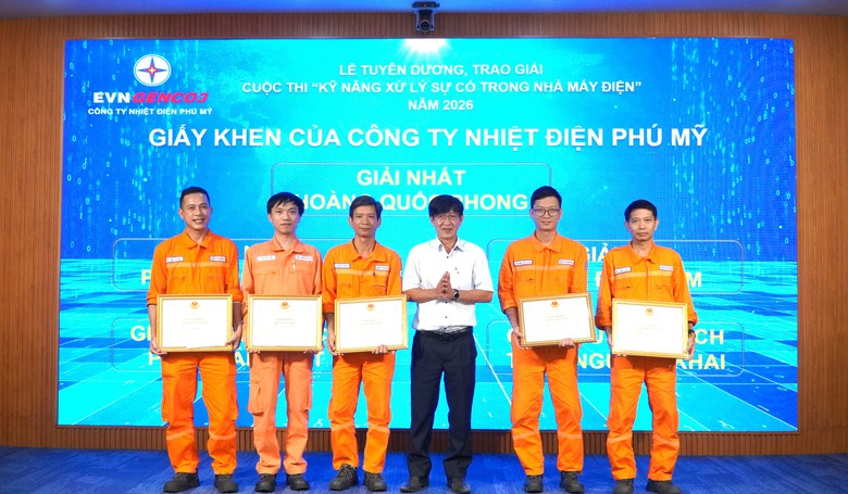 C&ocirc;ng ty Nhiệt điện Ph&uacute; Mỹ tổ chức Hội thi Kỹ năng xử l&yacute; sự cố Nh&agrave; m&aacute;y điện năm 2026 - Ảnh 5.