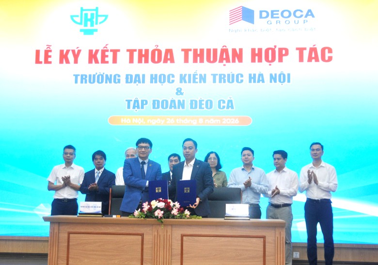 Đại học Kiến tr&uacute;c H&agrave; Nội hợp t&aacute;c Đ&egrave;o Cả ph&aacute;t triển nguồn nh&acirc;n lực x&acirc;y dựng 2026 - Ảnh 1.