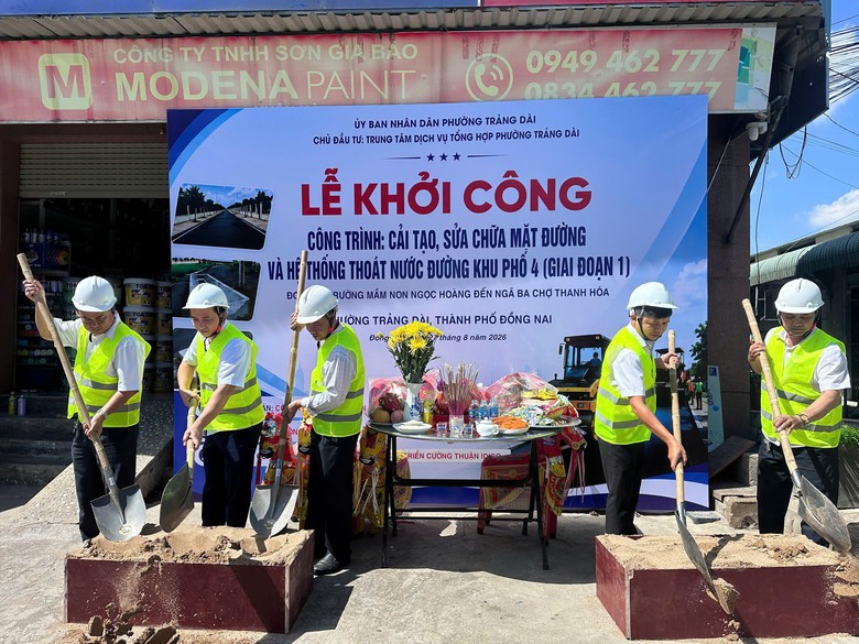 Đồng Nai: Nâng cấp mặt đường, hạ tầng thoát nước loạt đường nội đô xuyên phường Trảng Dài - Ảnh 1.