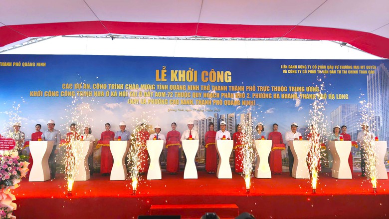 Quảng Ninh khởi c&ocirc;ng 25 dự &aacute;n, c&ocirc;ng tr&igrave;nh ch&agrave;o mừng th&agrave;nh phố trực thuộc Trung ương - Ảnh 1.