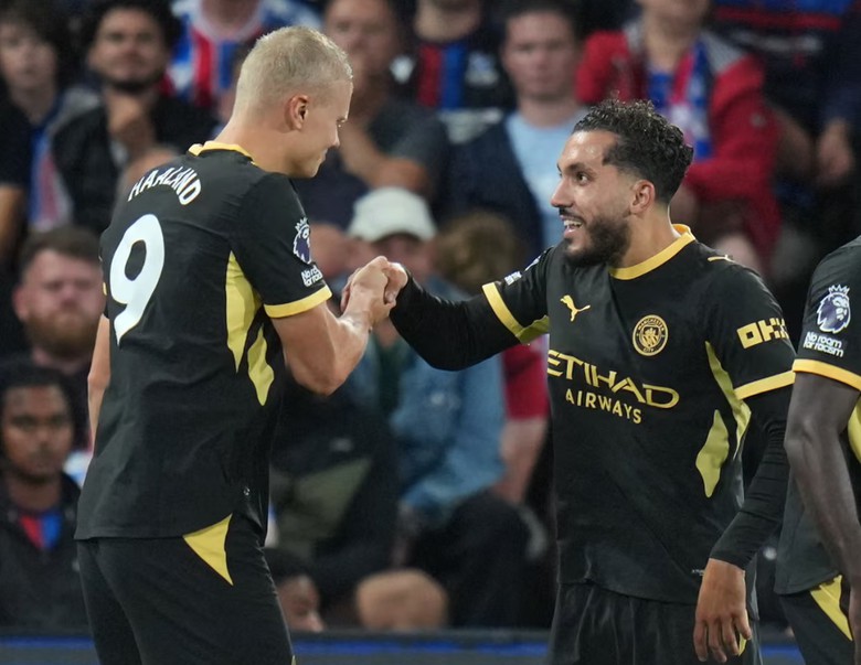 Erling Haaland lập c&uacute; đ&uacute;p gi&uacute;p Man City đ&egrave; bẹp Crystal Palace 4 - 1 - Ảnh 2.