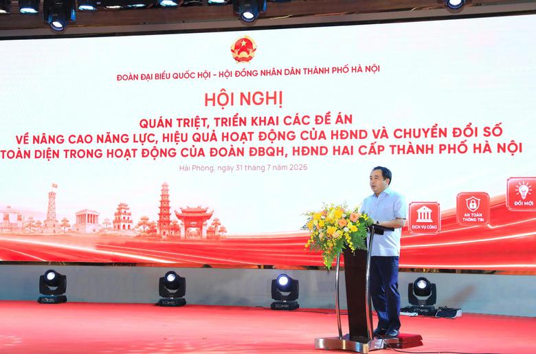 H&agrave; Nội triển khai 2 đề &aacute;n n&acirc;ng cao hiệu quả hoạt động HĐND v&agrave; đẩy mạnh chuyển đổi số - Ảnh 3.