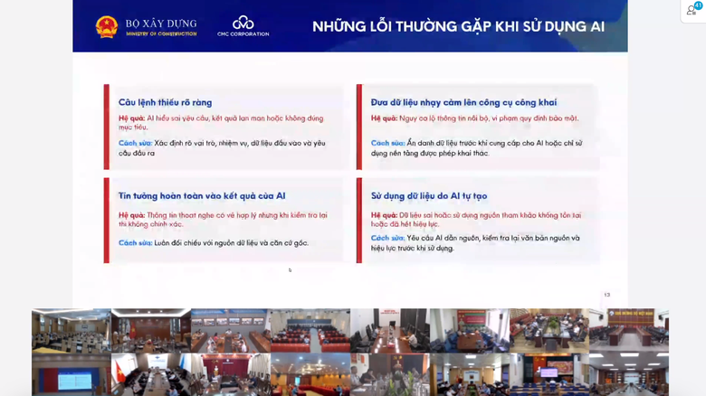 Bộ X&acirc;y dựng tập huấn ứng dụng AI, th&uacute;c đẩy chuyển đổi phương thức quản l&yacute; v&agrave; điều h&agrave;nh - Ảnh 4.