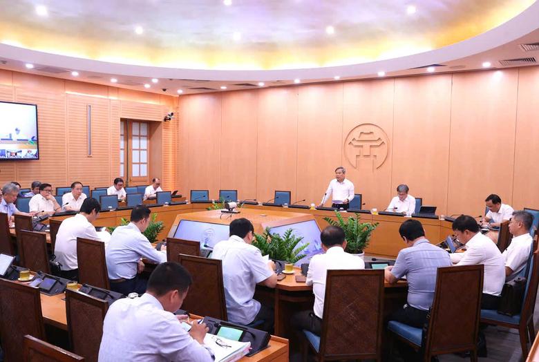 Chủ tịch UBND TP H&agrave; Nội Vũ Đại Thắng th&uacute;c đẩy tho&aacute;t nước H&agrave; Nội hiệu quả hơn - Ảnh 1.