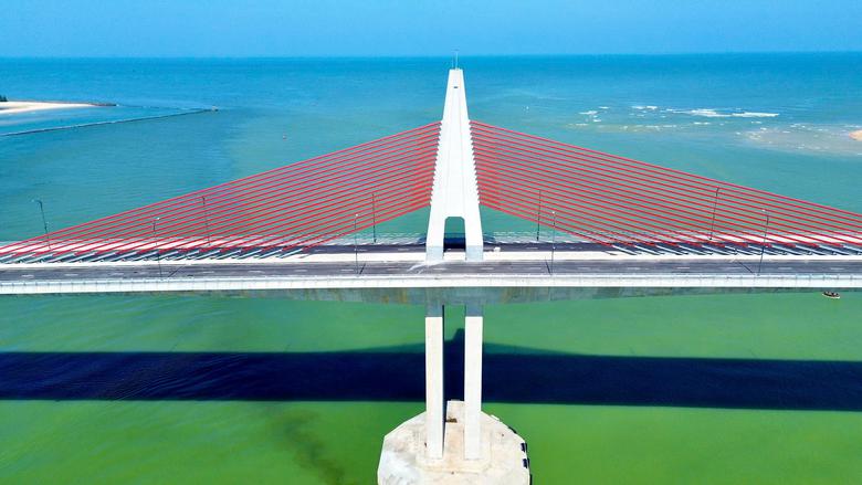 To&agrave;n cảnh cầu v&agrave; đường ven biển hơn 2.000 tỷ đồng ở Huế trước ng&agrave;y ho&agrave;n th&agrave;nh - Ảnh 7.