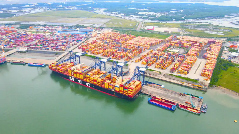 Cảng SSIT đầu tư 2 cẩu bờ thế hệ mới, tăng năng lực đ&oacute;n c&aacute;c t&agrave;u si&ecirc;u lớn - Ảnh 1.