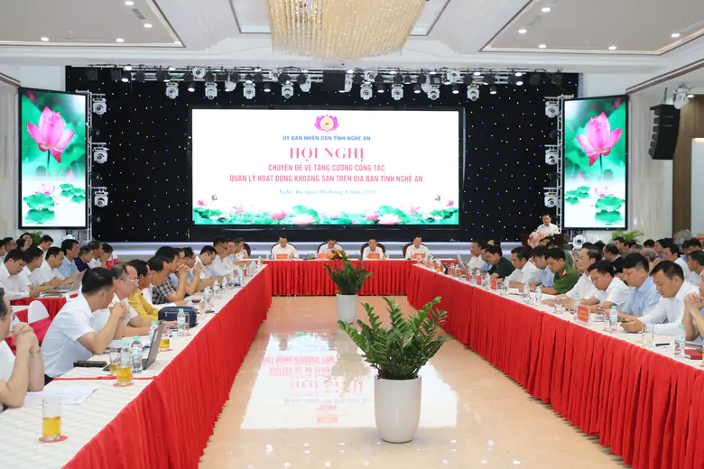 Nghệ An bàn giải pháp cân đối cung cầu, chống thất thoát tài nguyên khoáng sản - Ảnh 1.