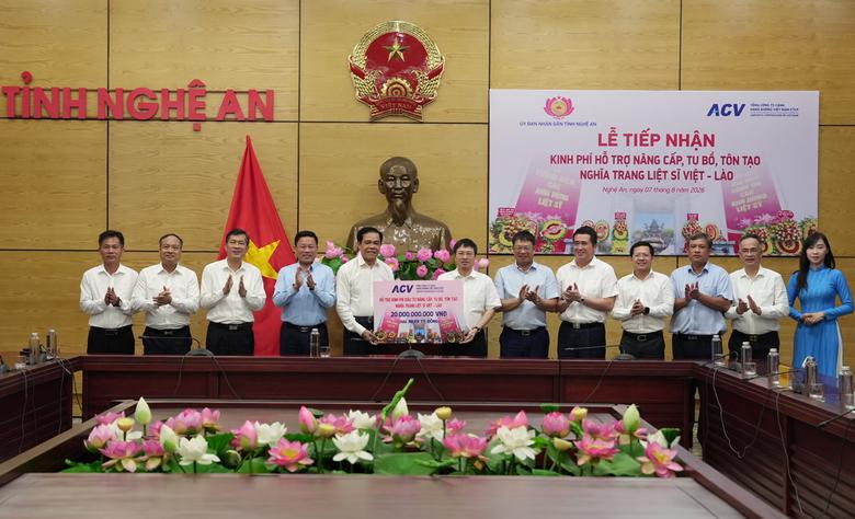 ACV hỗ trợ 20 tỷ đồng nâng cấp Nghĩa trang liệt sĩ Việt - Lào - Ảnh 1.