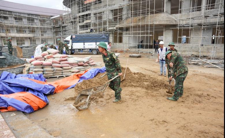 To&agrave;n cảnh trường nội tr&uacute; li&ecirc;n cấp khu vực bi&ecirc;n giới ở Huế trước ng&agrave;y ho&agrave;n th&agrave;nh - Ảnh 4.