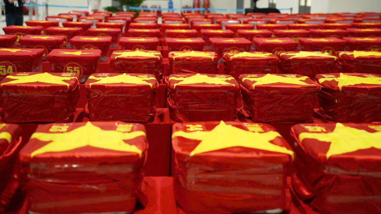 Đ&atilde; quy tập 632 bộ h&agrave;i cốt liệt sĩ tại C&ocirc;ng vi&ecirc;n L&ecirc; Thị Ri&ecirc;ng - Ảnh 2.