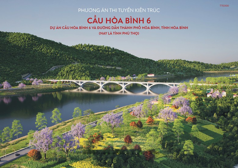 Kết quả thi tuyển phương &aacute;n kiến tr&uacute;c Cầu H&ograve;a B&igrave;nh 6 tỉnh Ph&uacute; Thọ- Ảnh 1.