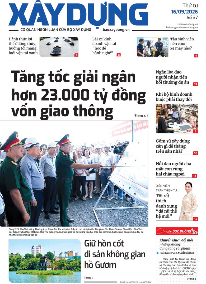 Tin mới nhất, hay nhất tr&ecirc;n B&aacute;o X&acirc;y dựng ng&agrave;y 16/9/2026 - Ảnh 1.
