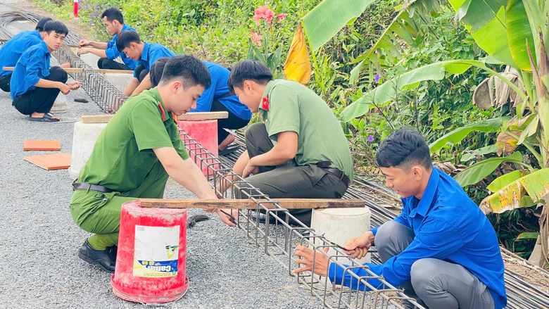 Tuổi trẻ Vĩnh Long chung tay xây dựng nông thôn mới- Ảnh 2.