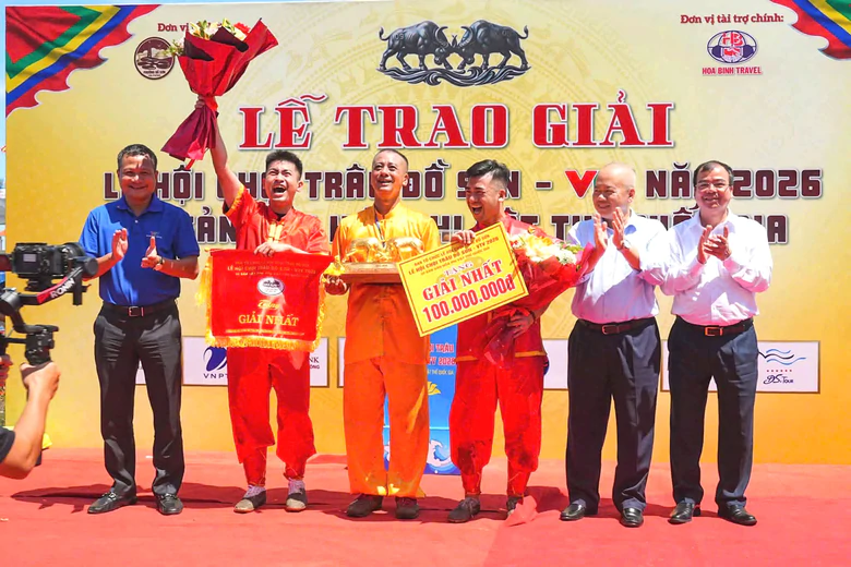 Hấp dẫn vòng chung kết Lễ hội chọi trâu truyền thống Đồ Sơn 2026- Ảnh 1.