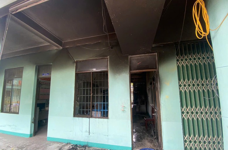 Ph&aacute;t hiện thi thể hiệu ph&oacute; trong vụ ch&aacute;y trường học ở Quảng Ng&atilde;i - Ảnh 1.