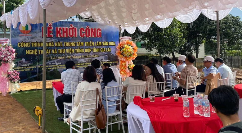 Gia Lai khởi công nhà hát quy mô 5 tầng, vốn đầu tư 200 tỷ đồng- Ảnh 1.