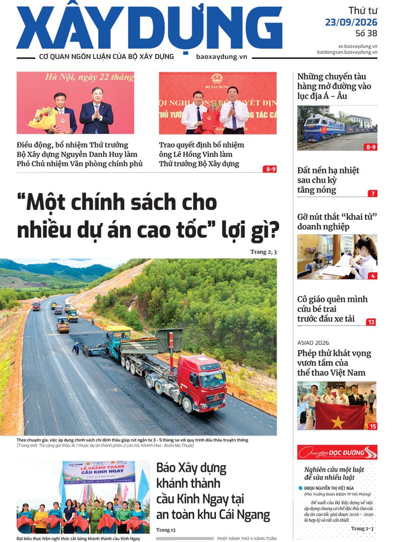 Tin mới nhất, hay nhất trên Báo Xây dựng ngày 23/9/2026 - Ảnh 1.