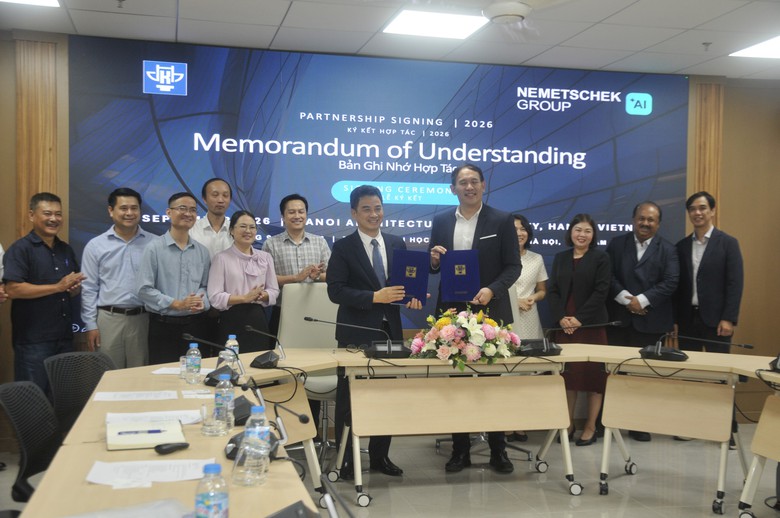 Đại học Kiến trúc Hà Nội mở rộng hợp tác công nghệ với Nemetschek Group - Ảnh 1.