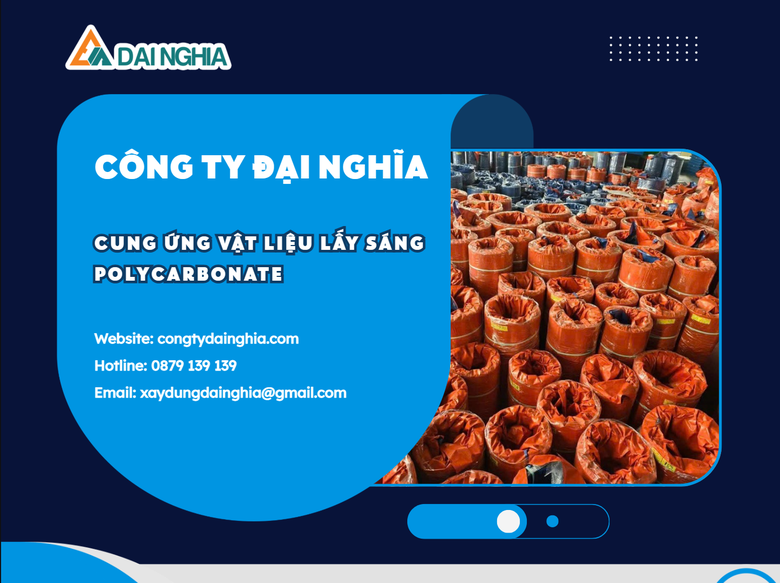 Công ty Đại Nghĩa - đơn vị cung cấp tấm poly lấy sáng đạt chuẩn chất lượng - Ảnh 1.