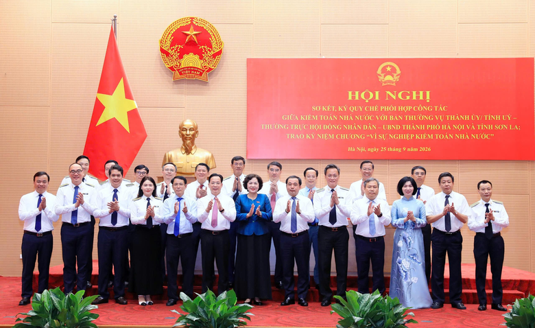 Thành phố Hà Nội, tỉnh Sơn La ký Quy chế phối hợp công tác với Kiểm toán Nhà nước- Ảnh 3.