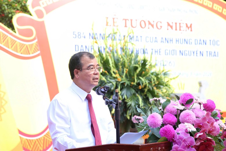 Tưởng niệm 584 năm ngày mất Anh hùng dân tộc, Danh nhân văn hóa thế giới Nguyễn Trãi- Ảnh 2.