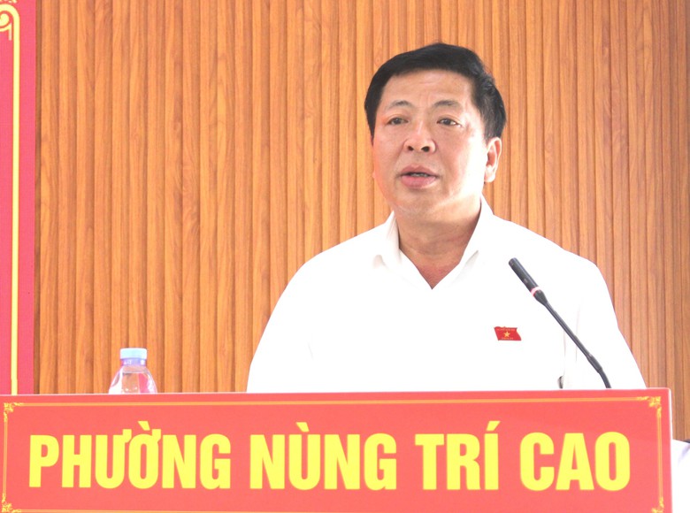 Bộ trường Trần Hồng Minh tiếp xúc cử tri tại Cao Bằng- Ảnh 4.