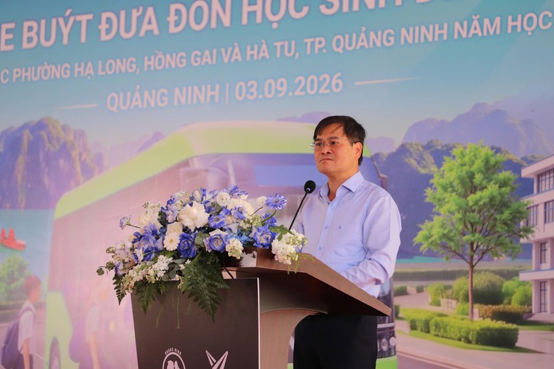 Quảng Ninh: Đưa v&agrave;o vận h&agrave;nh tuyến xe bu&yacute;t điện miễn ph&iacute; đưa đ&oacute;n học sinh năm học mới - Ảnh 2.