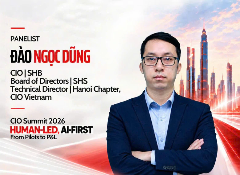 Giám đốc Khối CNTT SHB cùng các lãnh đạo công nghệ bàn về AI tại CIO Summit 2026- Ảnh 1.