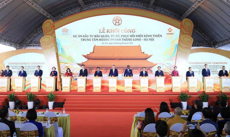 Hà Nội khởi công Dự án đầu tư bảo quản, tu bổ, phục hồi Điện Kính Thiên- Ảnh 1.
