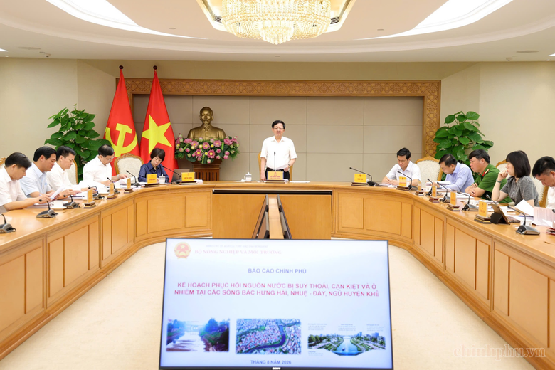 Phục hồi sông Bắc Hưng Hải, Nhuệ - Đáy, Ngũ Huyện Khê theo lộ trình, bảo đảm hiệu quả đầu tư - Ảnh 1.