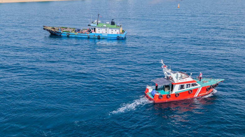 Cảng vụ H&agrave;ng hải Nha Trang thực tập cứu nạn, ứng ph&oacute; sự cố tr&agrave;n dầu tr&ecirc;n biển- Ảnh 3.