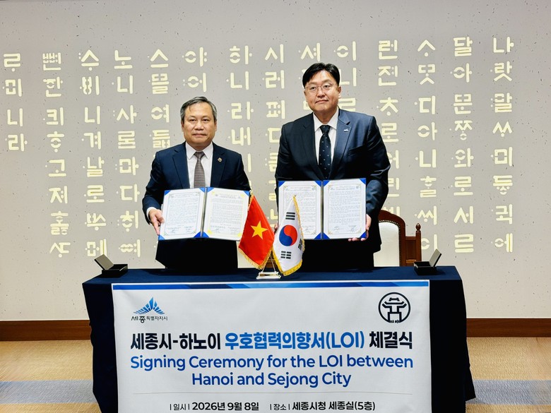 H&agrave; Nội v&agrave; Sejong k&yacute; &Yacute; định thư về quan hệ hữu nghị v&agrave; hợp t&aacute;c- Ảnh 2.