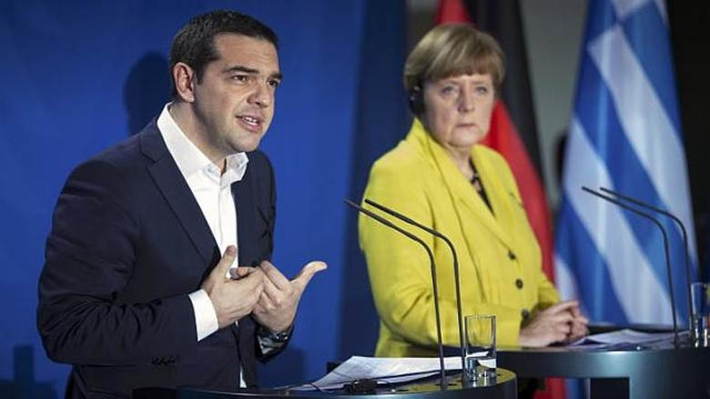 Thủ tướng Hy Lạp Alexis Tsipras  (tr&aacute;i) n&ecirc;u vấn đề