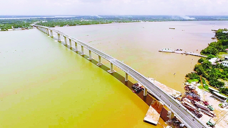 Cầu Mỹ Lợi nằm tr&ecirc;n QL50 nối tỉnh Tiền Giang v&agrave; Lo