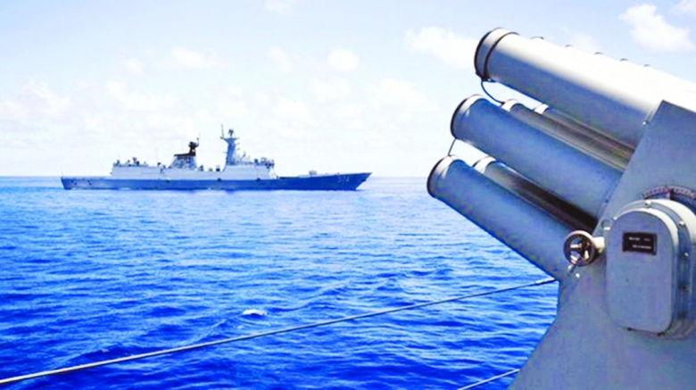 Hạm đội Nam Hải của Trung Quốc trong một cuộc tập 