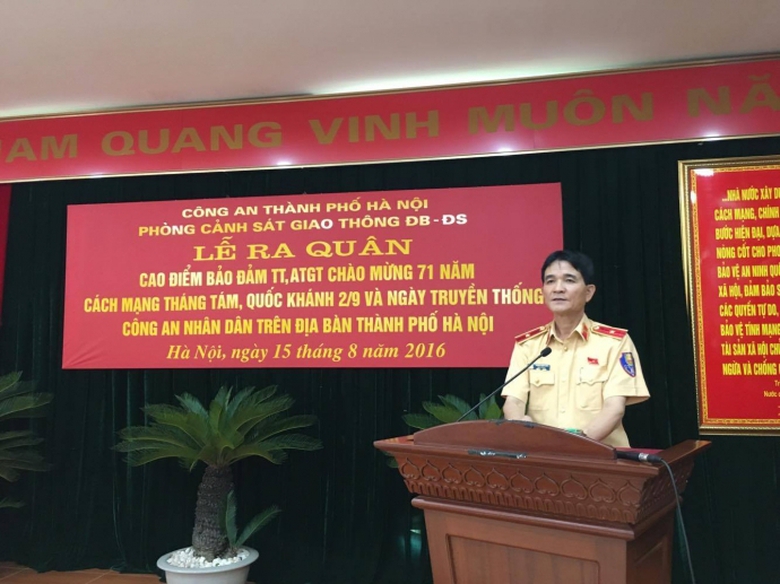 cục trưởng CSGT Trần Sơn H&agrave;