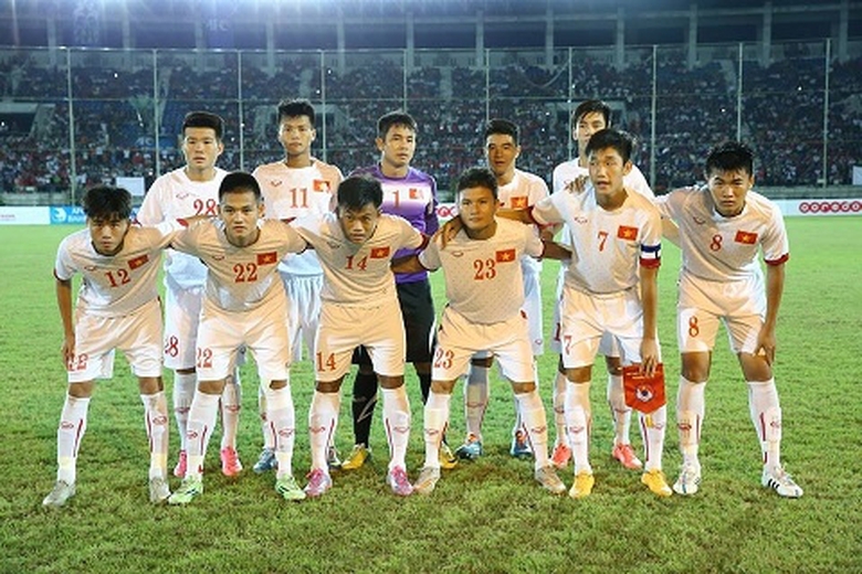 U 19 Việt Nam. Ảnh H&agrave;n Phi