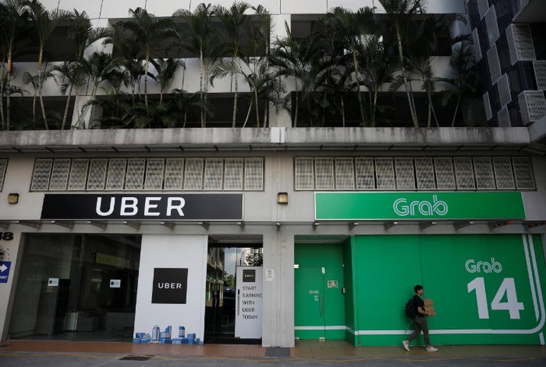 Trụ sở Uber v&agrave; Grab tại Singapore
