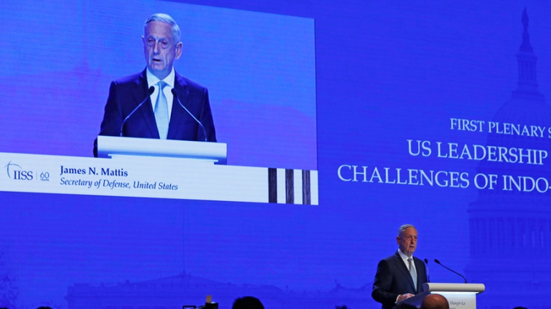 Bộ trưởng Quốc ph&ograve;ng Mỹ Mattis tại Shangrila