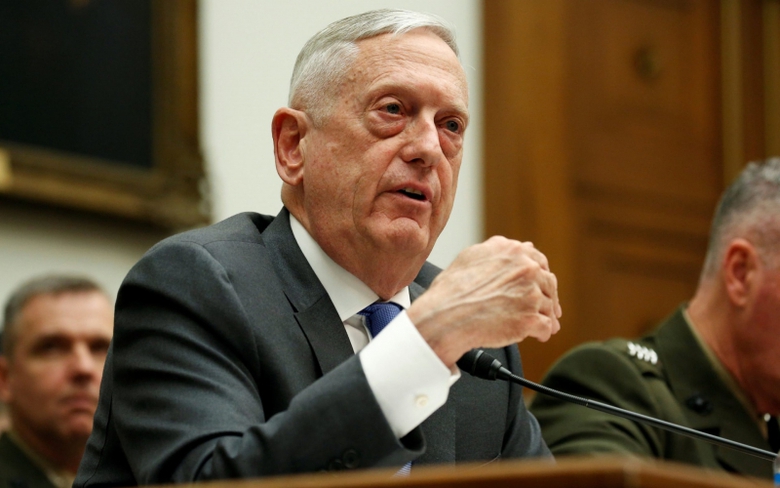 Bộ trưởng Quốc ph&ograve;ng Mỹ James Mattis 1