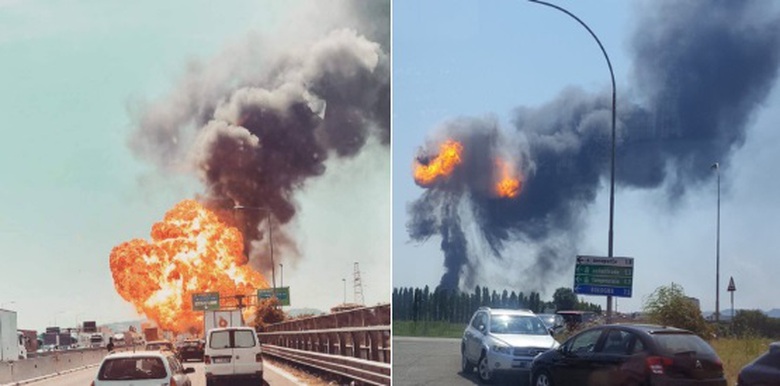 Nổ lớn ở s&acirc;n bay Italia 2