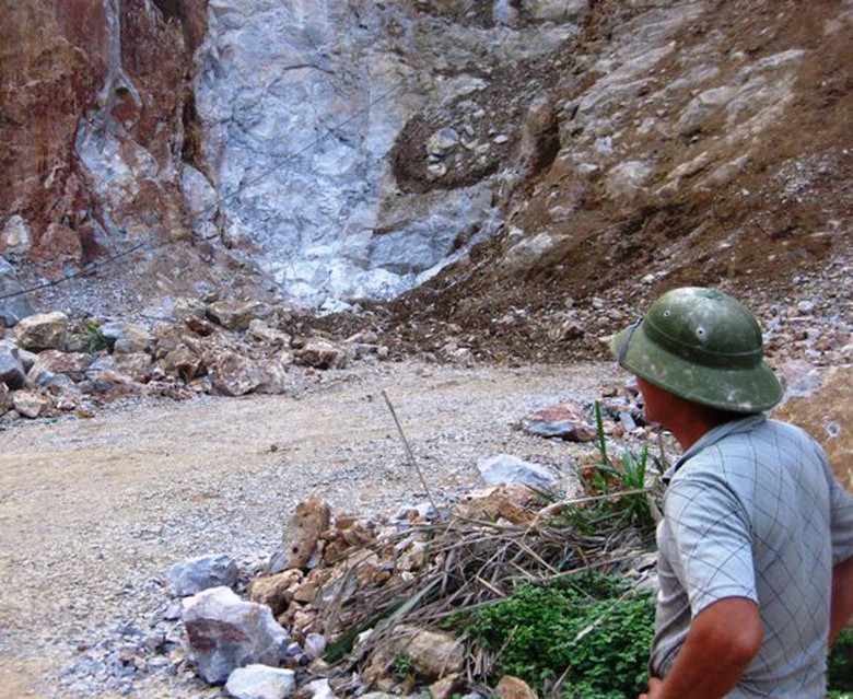 Hiện trường xảy ra vụ tai nạn ở khu vực n&uacute;i Vức h&ocirc;m 7/4