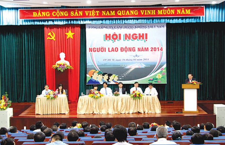 C&ocirc;ng đo&agrave;n Tổng c&ocirc;ng ty Cảng H&agrave;ng kh&ocirc;ng VN tổ chức Hội nghị người lao động 2014 đặt ra nhiều mục ti&ecirc;u thiết thực
