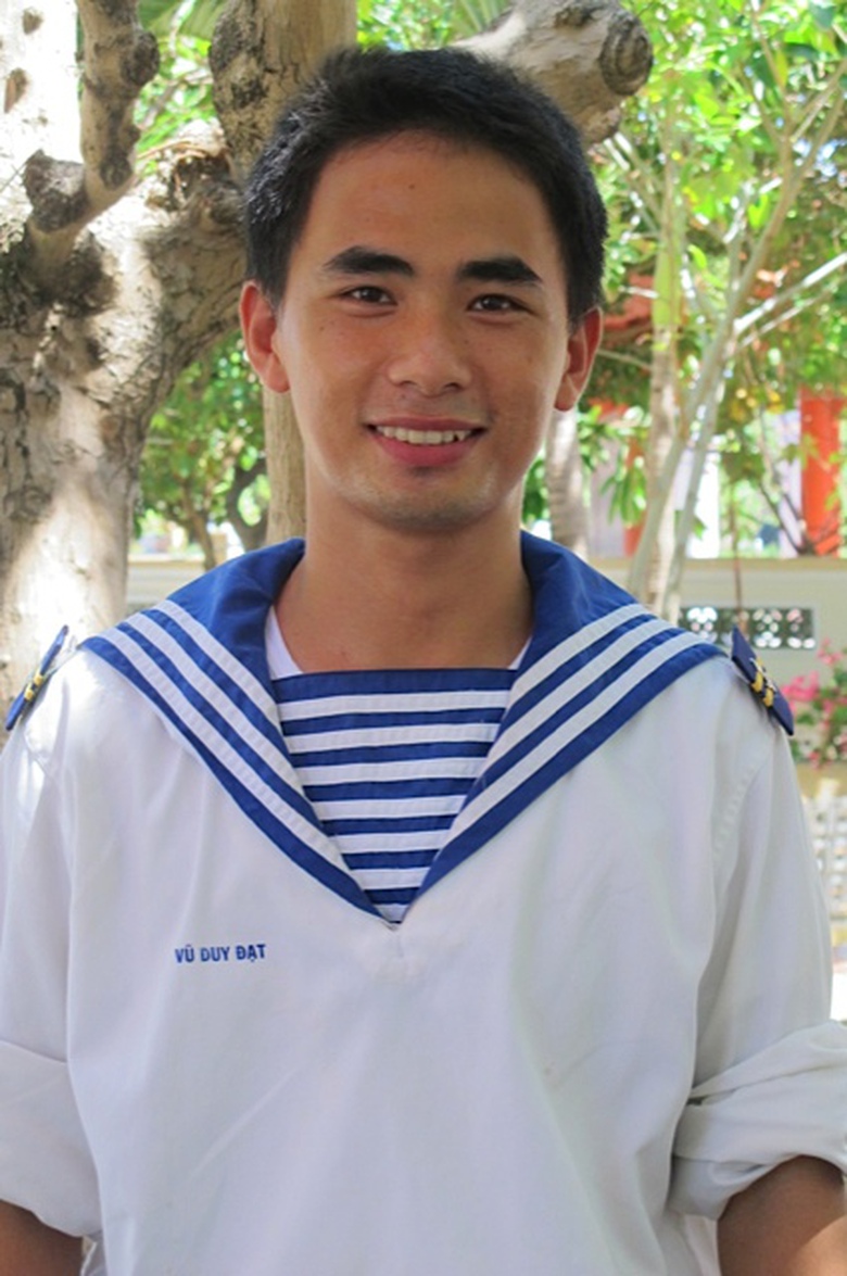 Ch&agrave;ng l&iacute;nh hải qu&acirc;n Vũ Duy Đạt 