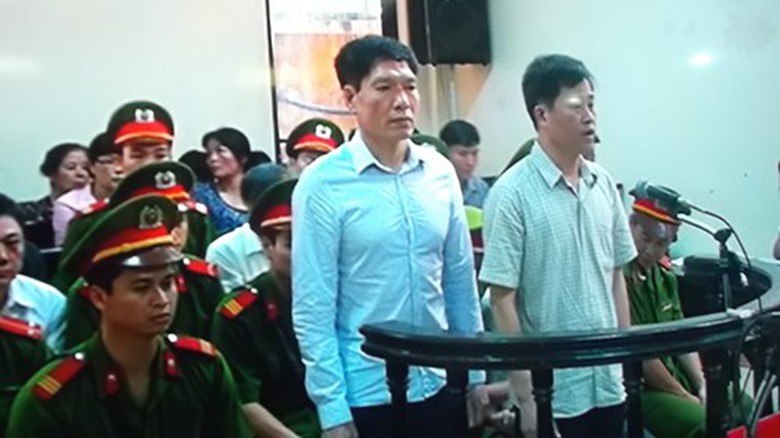 Bị c&aacute;o Dương Tự trọng tại t&ograve;a (Ảnh: PLO)