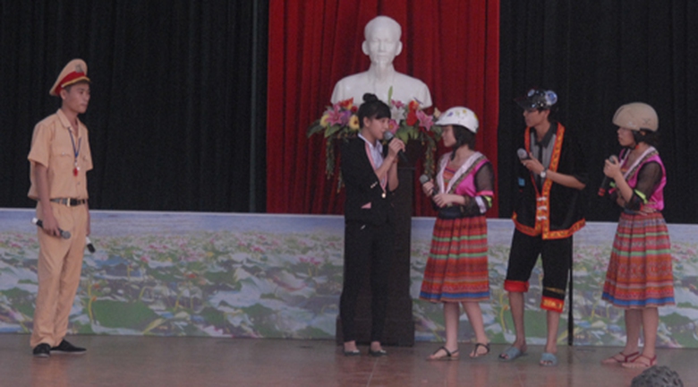 Một tiết mục tiểu phẩm tại Hội thi.