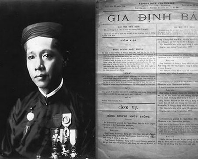 Ng&agrave;y 15/4/1865, Gia Định B&aacute;o ra đời tại S&agrave;i G&ograve;n