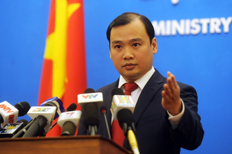 &Ocirc;ng L&ecirc; Hải B&igrave;nh, ph&aacute;t ng&ocirc;n vien Bộ Ngoại giao Việt Nam. Ảnh. VNexpress